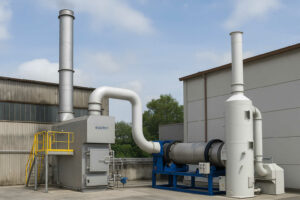 Sistema di incenerimento industriale all'aperto