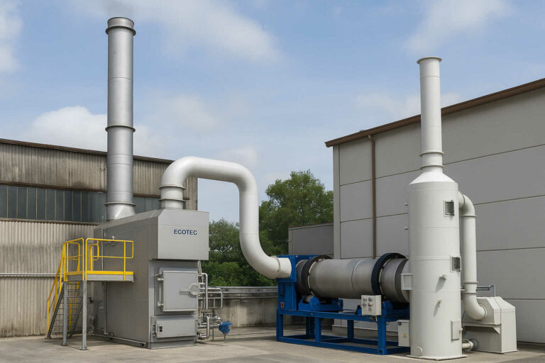 Sistema di incenerimento industriale all'aperto